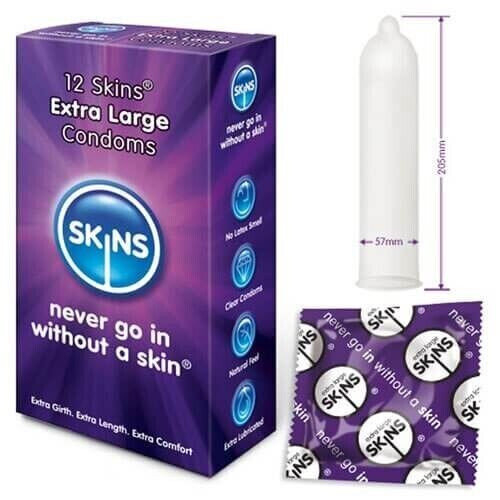 Skins Skins Extra Large Condoms 100 Pack 57mm