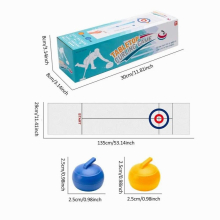 Tabletop Curling Game For Kids Adults & Family Curling Board Game Easy To Set Up Play Portable Fun Indoor Sports Game