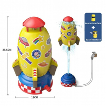 Rocket Launcher Toys Outdoor Water Spray Flying Rocket Sprinkler Toy Kids Outdoor Garden Lawn Playing Fun Water Jet Toys Gift