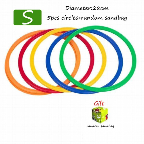 Children Brain Games Hopscotch Jump Circle Rings Set Kids Sensory Play ...