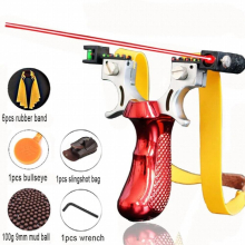 Good High Precision Flat Leather Slingshot Outdoor Slingshot High Power Rubber Belt Slingshot Professional Quick