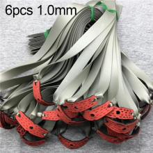 6pcs 0.55-1.2 mm Rubber Band Catapult Powerful Accessories Flat Elastic Band For Outdoor Sports Slingshot Rubber Bands