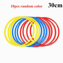 10pcs Durable Training Ring Football Agility Leg Muscles Aid Coordination Practical Footwork Speed Soccer Practice Fitness Sport