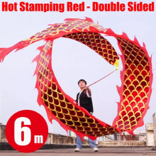 Chinese Dance Dragon Supplies Adults Spring Year Juggling With Colorful Ribbon Sport Accessoires Props