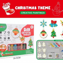 DIY Crystal Paint Arts and Crafts Set Christmas Bake Glue Crystal Glue DIY Guka Colored Pendant Halloween Childrens Gift