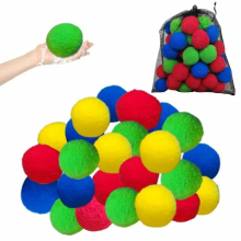 Reusable Water Balls Kids Absorbent Cotton Splash Soaker Balls Summer Water Fighting Game Toys For Boy And Girl Water Fight Game