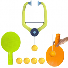 1 Or 2 Players Table Tennis Sports Family Game Home Fitness Hanging Balls Training Speed Hand-eye Coordination Trainer 2 Rackets