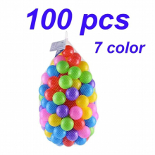 100 Pcs Colors Baby Plastic Balls Play Water Pool Ocean Wave Ball Kids Swim Pit Baby Children House Outdoor Tents Toy Props