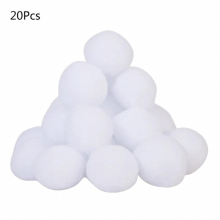 Set of 20/30/50 Artificial Snowballs Kid Indoor Christmas Decor Safe X90C