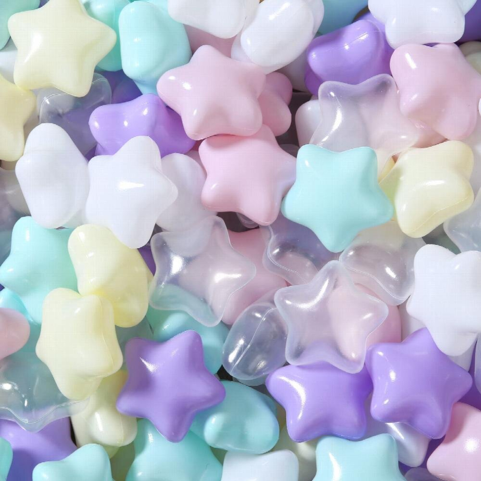 100 Balls Eco-Friendly Colorful Star Ball Plastic Ocean Ball Pit Children Baby For Pit Bounce House Baby Pool & Playhouse Tents