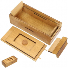 Trick Box Wooden Plaything Unique Money Holder Cash Gift Baby Toys Kids Puzzles Stack Secret