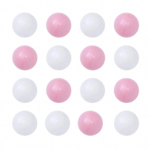100 Pcs Ocean Balls Thicken Eco-friendly Plastic Balls Funny Wave Balls Baby Kid Toy (Pink+White) Pit 1000pcs bulk