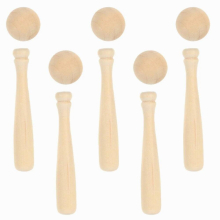 Mini Baseball Toy Bat Model Children Gift Desktop Kids Painting Bats Wooden Modeling Toys DIY