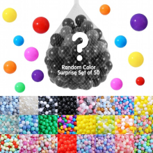 100Pcs 55MM Plastic Balls Pit Ball Random for Kids Play House Soft Plastic Pool Ball Outdoors Sport Tents Toy