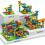 Childrens slide small block block assembly particles DIY educational toy 3