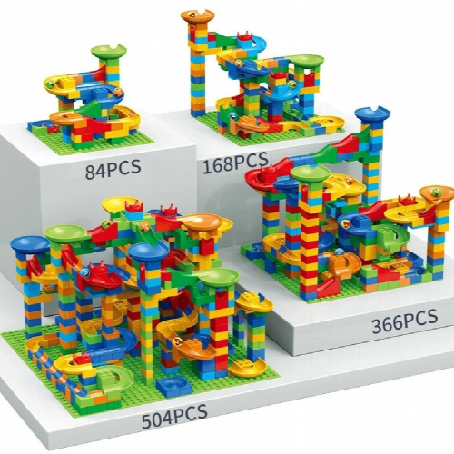 Childrens slide small block block assembly particles DIY educational toy 2