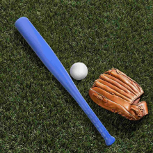 4 Sets Plastic Baseball Bat Kit with Baseball Toy for Kids Children Outdoor Sports Red Yellow Green Each Set