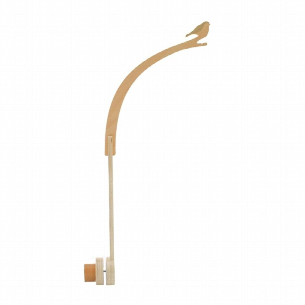 Baby Wooden Bed Bell Bracket Mobile Hanging Rattles Toy Hanger Baby Crib Mobile Bed Bell Wood Toy Holder Arm Bracket Toy