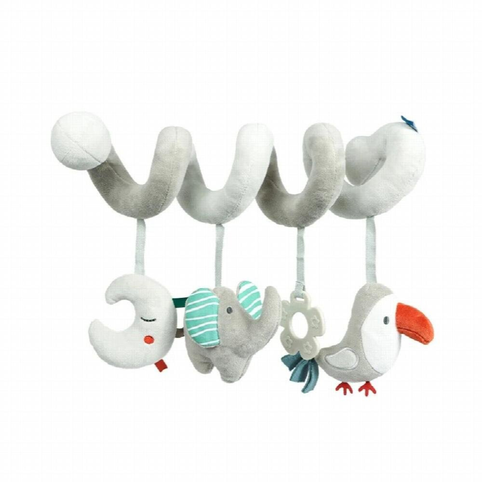 Baby Bed Hanging Rattles Toys Animal Infant Crib Stroller Mobile Spiral Plush Doll Sensory Educational Toy for Newborn Gift