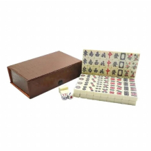 mahjong board games Set Chinese Mah Mini Jongg Traditional Tiles Majiang Portable Travel Board Jong Classic Games Tileminiature