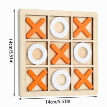 Classic Board Games For Kids Wood Classic Tic-tac-toe For Kids Childrens Early Educational Toy Fun Indoor Outdoor Game Daytime