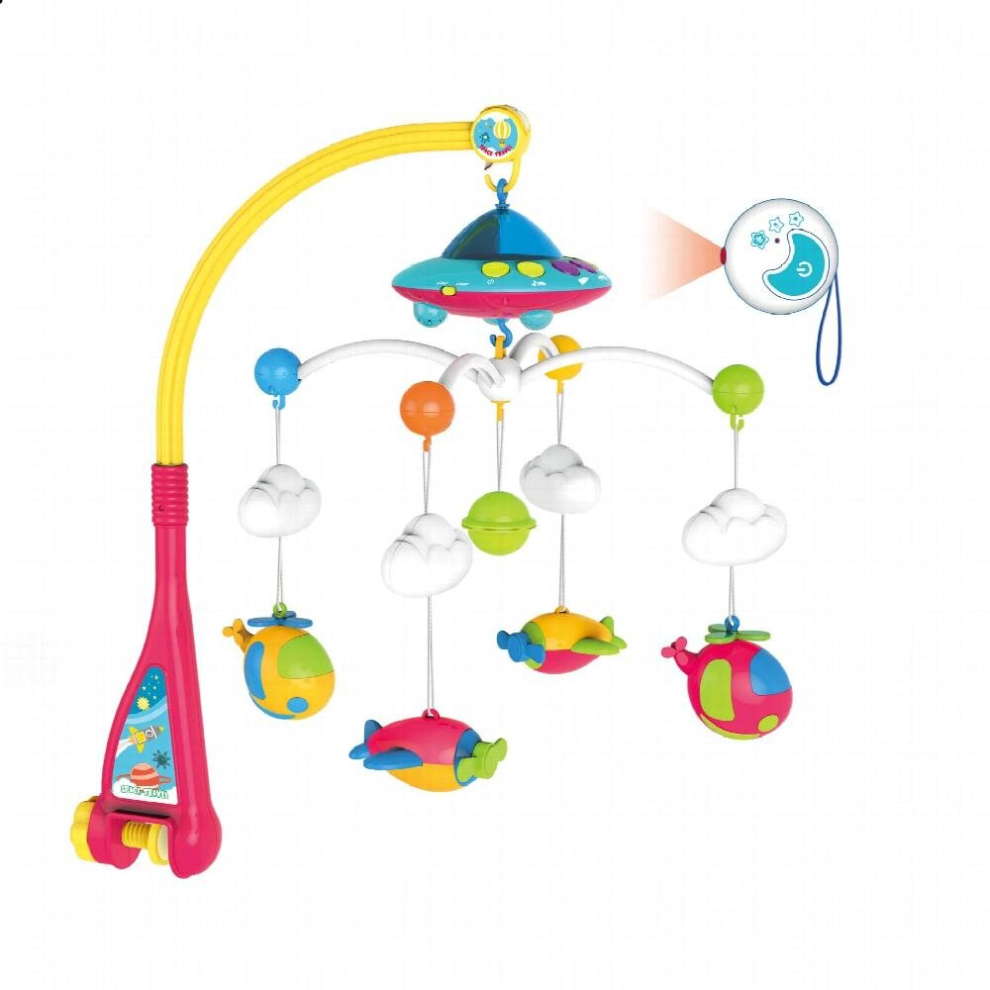 Musical Baby Crib Mobile for baby toys 0 12 months Music Lights Mobile for Crib with Remote Control Projection Baby Crib Toys