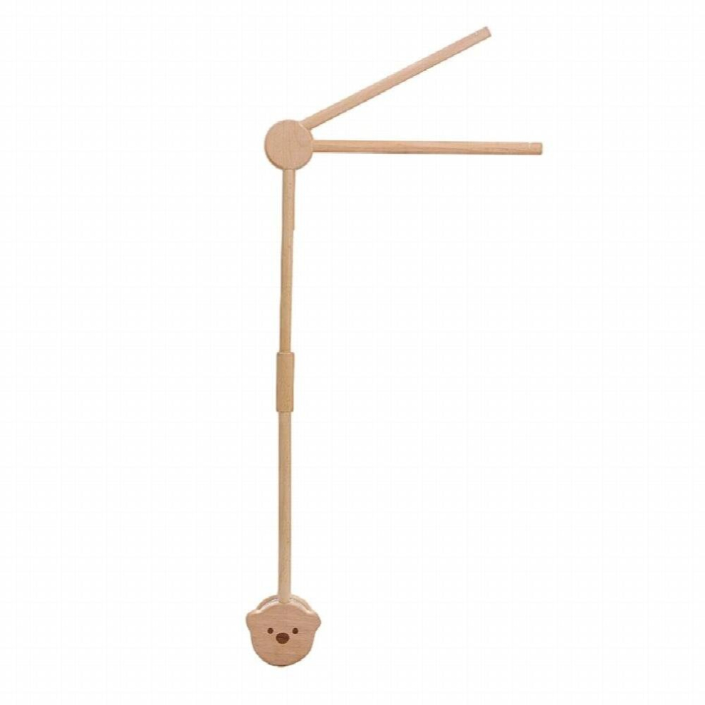 Baby Wooden Bed Bell Rattle Toys Soft Felt Rabbit Star Mobiles Crib Hanging Educational Toys Newborn Bed Bell Montessori Toys