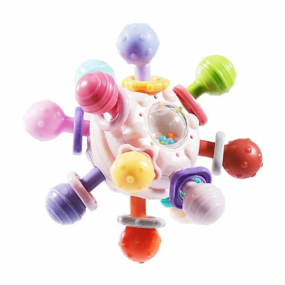 Baby Toys 0 12 Months Sensory Rattle Teether Grasping Activity Baby Development Toys Silicone Teething Baby Ball Toys For Babies
