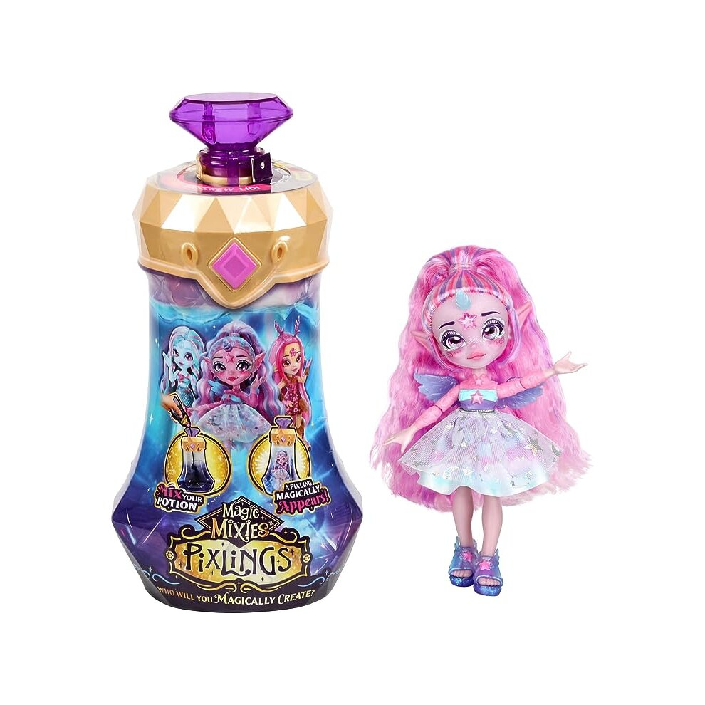 Magic Mixies Pixlings,  A Beautiful 6,5" Pixling Doll Inside A Potion Bottle!