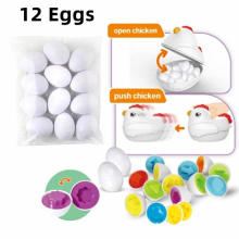 Montessori Eggs Puzzle Toys for Kids Smart Egg Puzzle Sorter Shape Matching Game Toys Baby Learning Educational Toy For Children