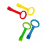 4 Pieces Baby Pull Rings Cribs Training Ring Stand Standing Pendant 1