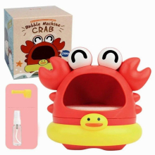 Children Soap Machine Blowing Bubble Bath Aerator Outdoor Foam Maker Cartoon Crab Bathroom Swimming Pool Toy