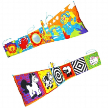 Early Educational Book Double-sided Newborn Cloth Book Crib Bumper Book