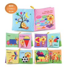 0-12Months Baby Cloth Book Cartoon Fruits Animals Cognize Puzzle Book Infant Kids Early Learning Educational Fabric Books Toys