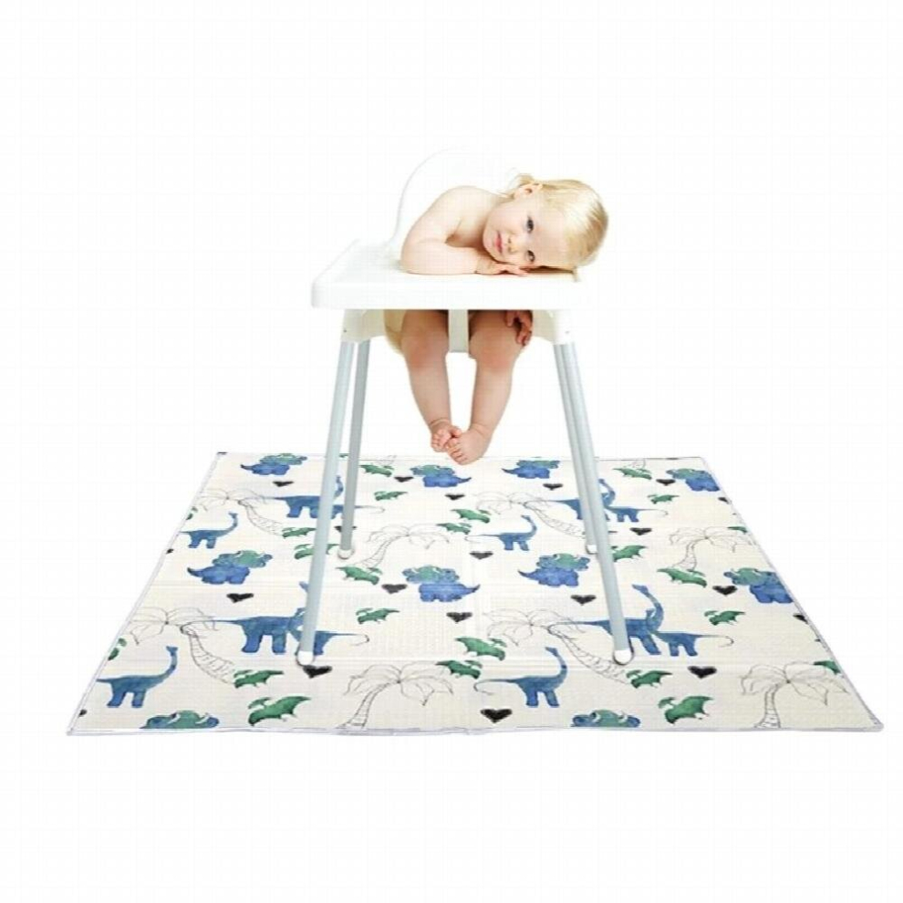 Washable Waterproof Baby Highchair Floor Protector Mat Anti-Slip Silicone Spot Mat Baby Eatting Mat Kids Climbing Game Play Mat