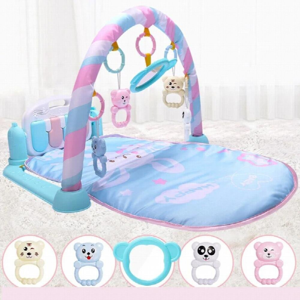 Baby Animal Playmat Baby Play Mat Kids Rug Educational blanket With Piano Keyboard And Gym Crawling Activity Mat Toys