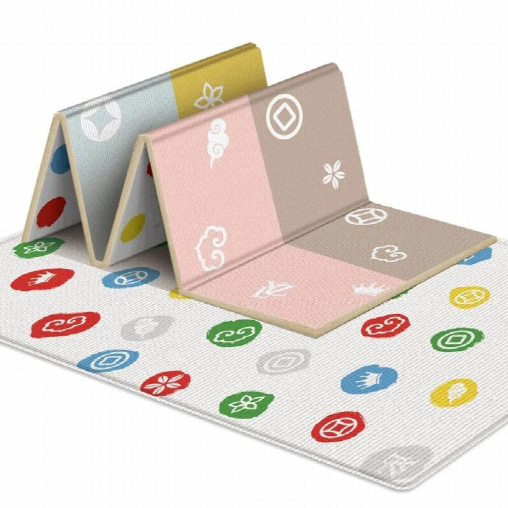 Activities mat for baby Foldable Play Mat Double-Sided Cartoon Pattern Waterproof Children Carpet Easy to Carry