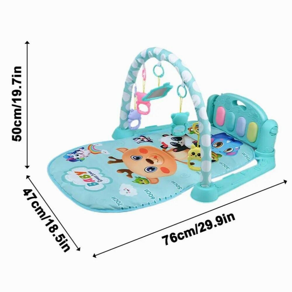 Play Mat Activity Gym Toddler Game Mat Fitness Rack Crawling Mat With Hangings Toys Activity Center For Infants And Toddlers