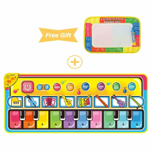 148x60cm Big Size Colorful Musical Piano Mat 8 Instrument Sound Kid Playing Keyboard Rug Floor Dance Carpet Educational Toy Gift