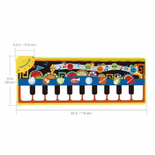 110x36cm Musical Mat with 8 Instrument Sounds Piano Playing Rug Soft Keyboard Carpet Electronic Game Educational Toy Xmas Gift