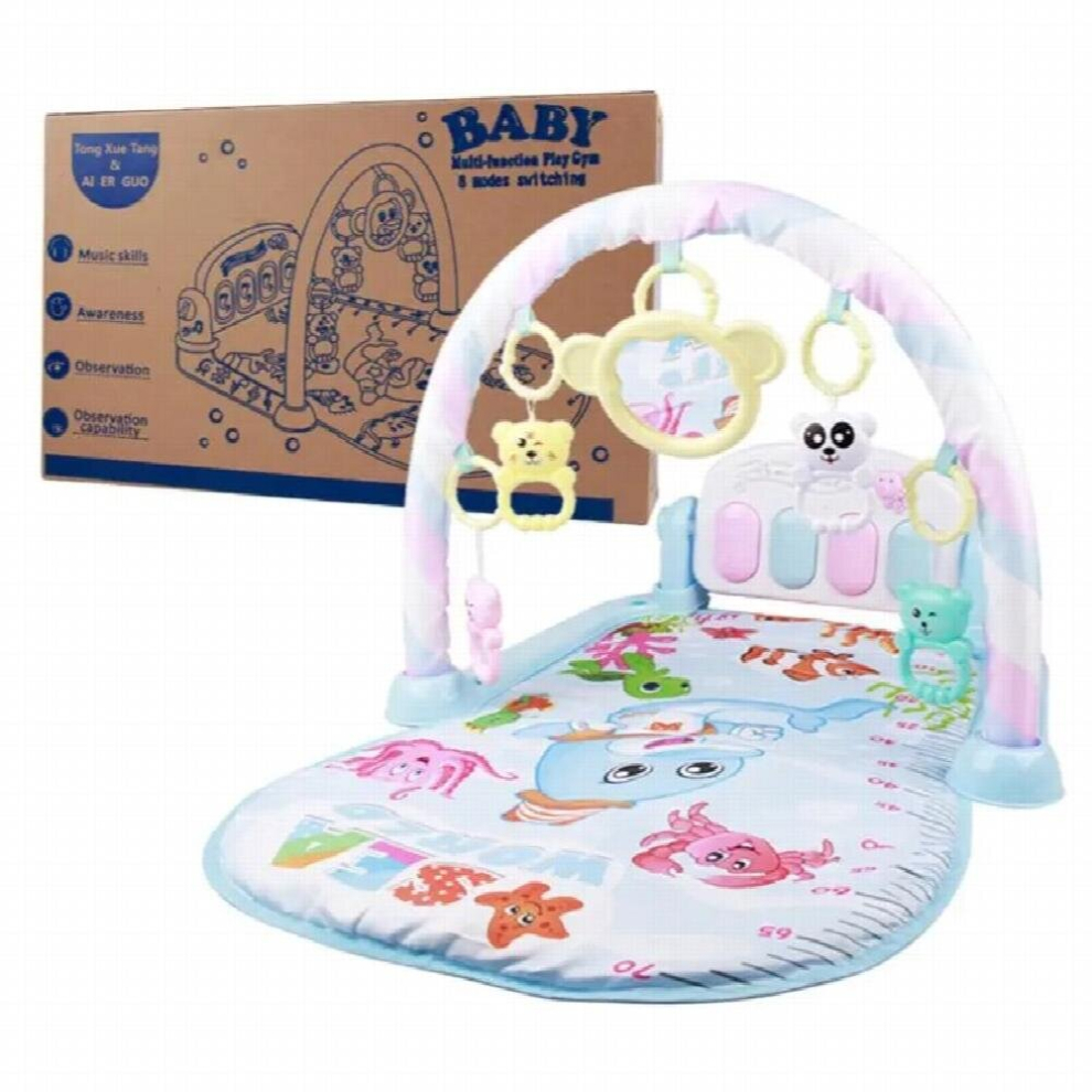 1Set Baby Gyms Play Mat Pedal Piano Musical Toy Activity Fitness Cushion Light