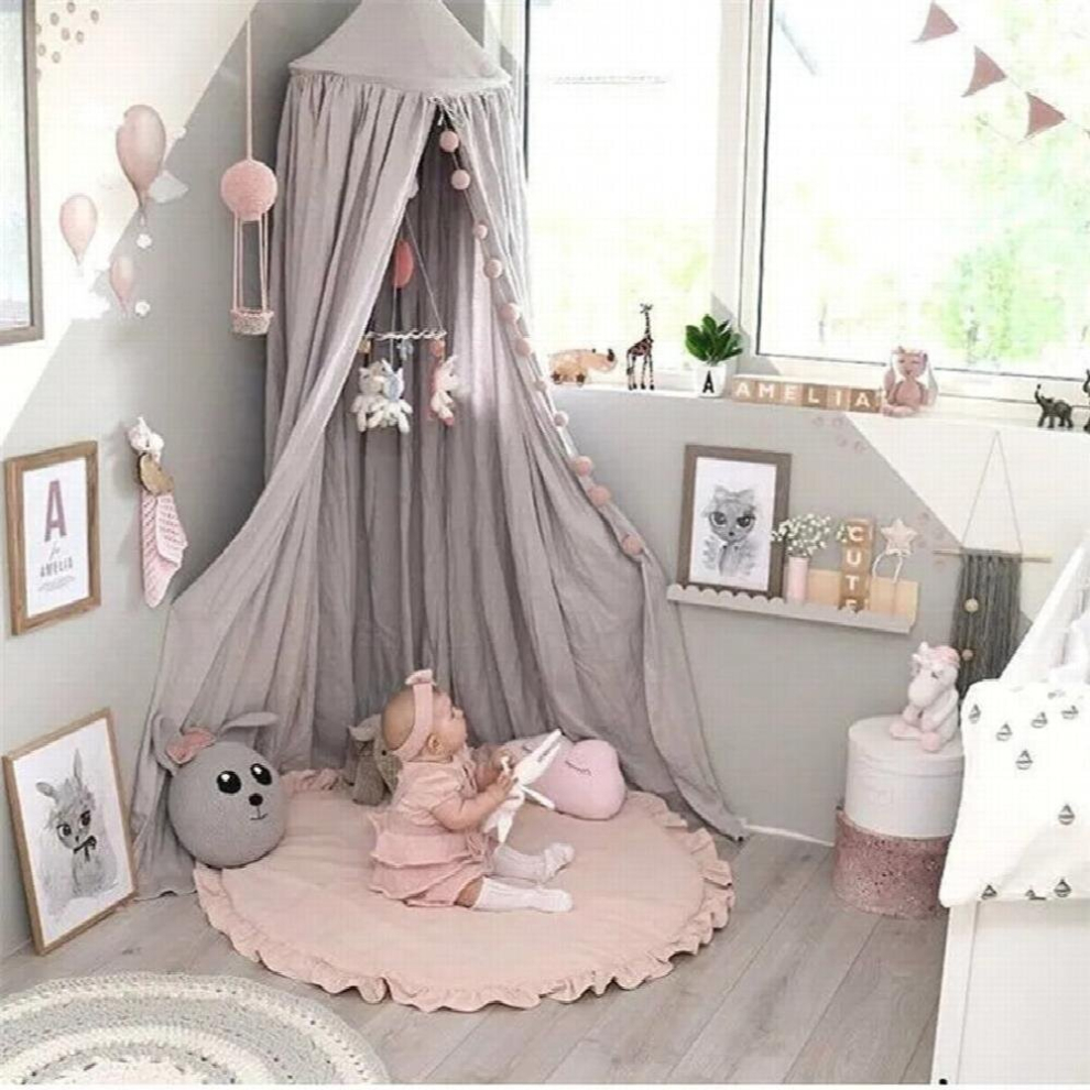 Nordic Lace Baby Game Mat Girl Crawling Playmat Creeping Mat Kids Blanket Childrens Room Decoration Floor Carpet Diameter