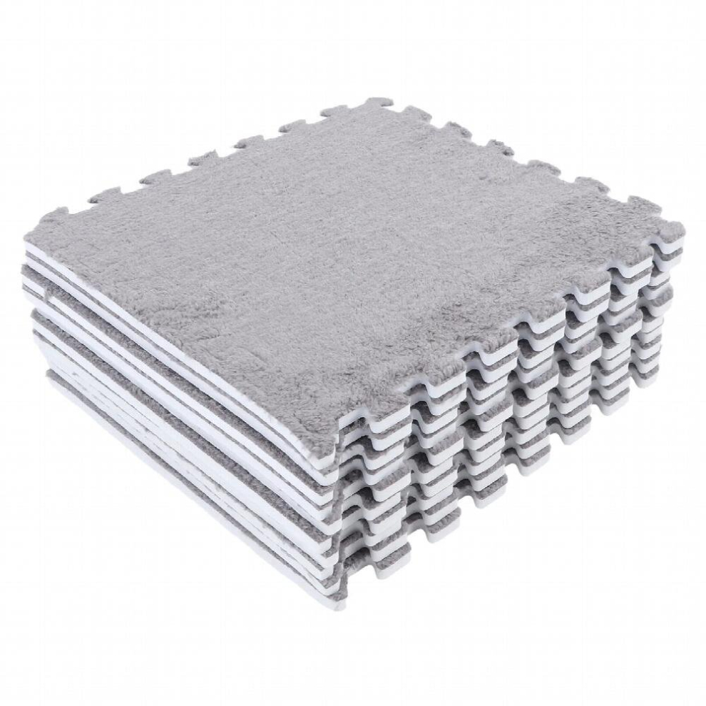 foam mat 10pcs Plush Foam Floor Mat Soft Thick Split Joint Interlocking Plush Foam Rug for Room Floor toys for children q