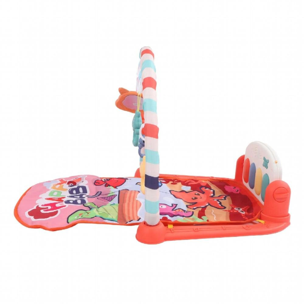 Infant Kick Piano Toddler Activity Gym Mat Attractive Breathable with Music for Early Education