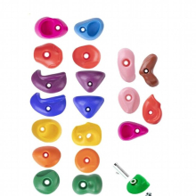 Kids Rock Climbing Wall Holds Children Wood Wall Climbing Stones Toys Child Playground Sports Game Hand Feet Hold Grip Kit Gift