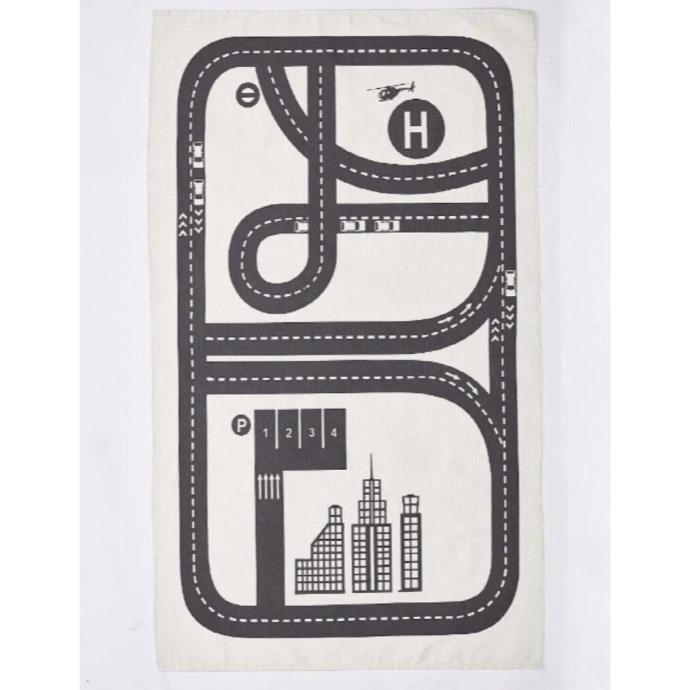 Children Play Game Mat Rectangle Carpet Cartoon Car Road Hopscotch Game for Children Playing Mats