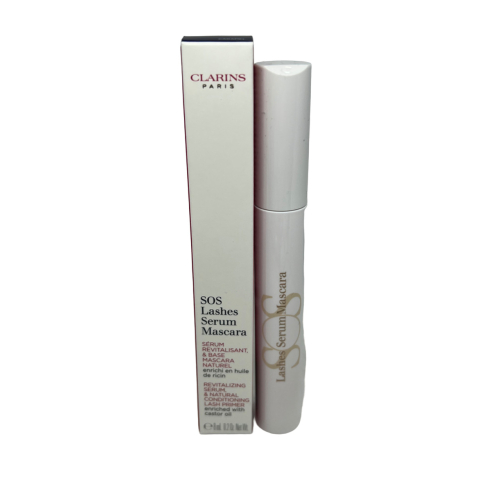 Clarins SOS Lashes Serum Mascara Caramel 8 ml – Nourishing Lash Serum & Primer for Longer, Denser, Defined Lashes