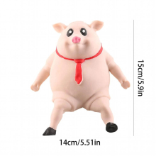 Funny Pig Stress Relief Squeeze Toy Slow Rebound TPR Piggy Doll Stress Relief Toys Kids Interesting For Toddlers