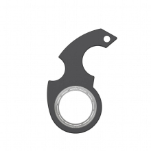 Keychain Fidget Spinner - Anxiety Relief Toy - Revolving Keyring - Fun Gift for Adults and Kids