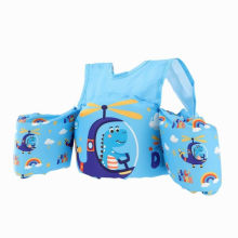 Non-inflatable Double Shoulder Baby Swimming Safely Ployster Sliding Switch Button Swim Equipment Arm Float Kids Life Vest Water